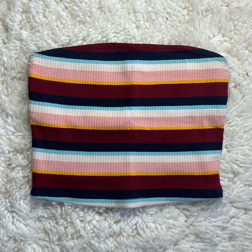 Hollister Multicolor Striped Tube Top